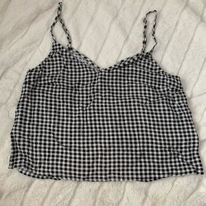 kendall&kylie | cropped gingham tank top